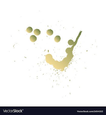 Colorful paint splatterspaint splashes set vector image