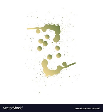 Colorful paint splatterspaint splashes set vector image