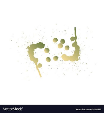 Colorful paint splatterspaint splashes set vector image