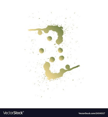 Colorful paint splatterspaint splashes set vector image