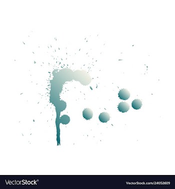 Colorful paint splatterspaint splashes set vector image