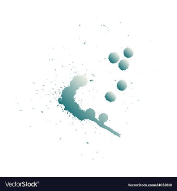 Colorful paint splatterspaint splashes set vector image