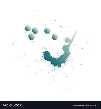 Colorful paint splatterspaint splashes set vector image
