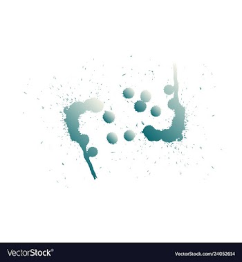 Colorful paint splatterspaint splashes set vector image