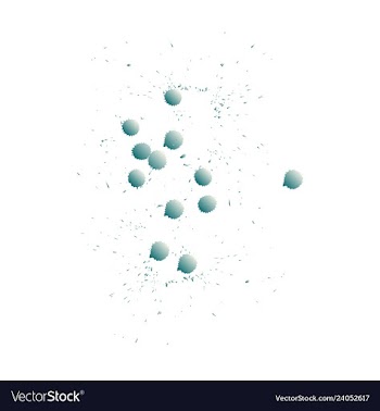 Colorful paint splatterspaint splashes set vector image