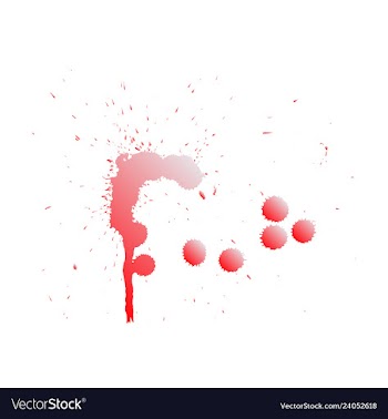 Colorful paint splatterspaint splashes set vector image