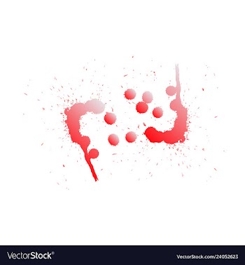 Colorful paint splatterspaint splashes set vector image