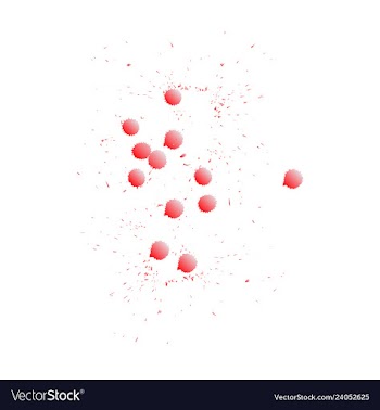 Colorful paint splatterspaint splashes set vector image