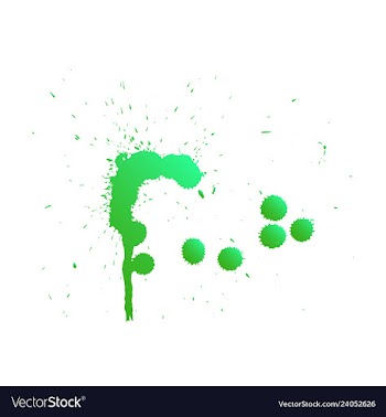 Colorful paint splatterspaint splashes set vector image