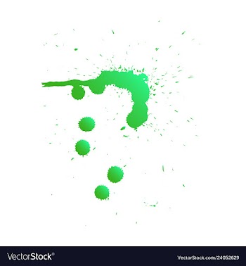 Colorful paint splatterspaint splashes set vector image