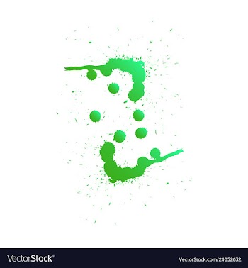 Colorful paint splatterspaint splashes set vector image