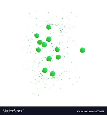 Colorful paint splatterspaint splashes set vector image