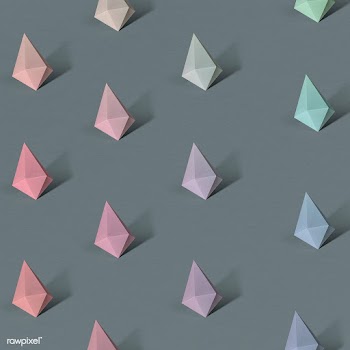 Colorful paper craft diamond shape patterned background | Free  illustration - 2349317