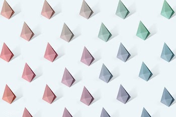 Colorful paper craft diamond shape patterned background | Free  vector - 2349323