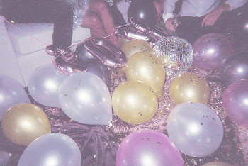 Colorful party balloons on floor, | Free Photo - rawpixel