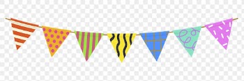 Colorful party flags png decoration | Free PNG - rawpixel