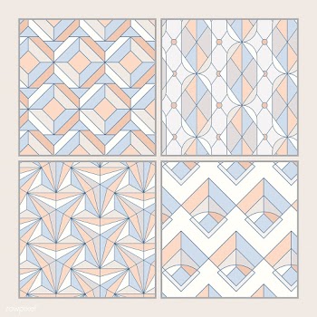 Colorful pastel geometric seamless patterns s.. | Free stock vector - 544418