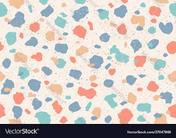 Colorful pattern with terrazzo texture vector image