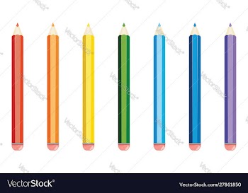 Colorful pencils design vector image