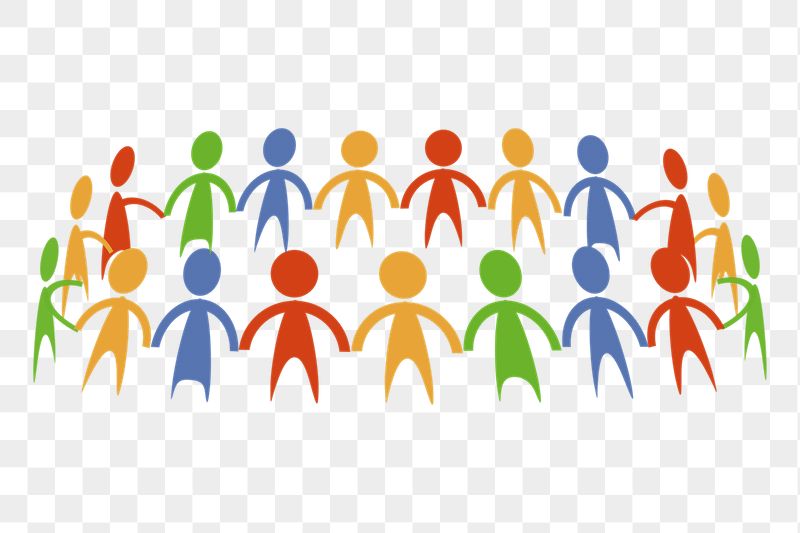 Colorful people png holding hands | Free PNG - rawpixel