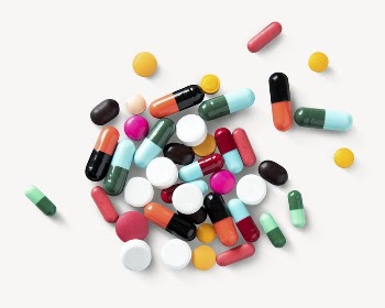 Colorful pill capsules sticker, medicine | Free PSD - rawpixel