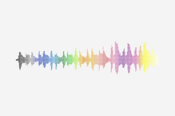 Colorful pixelated sound wave background. | Free Photo - rawpixel