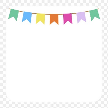 Colorful png party decoration frame, | Free PNG - rawpixel