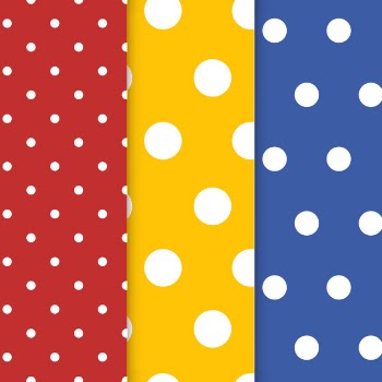 Colorful polka dot seamless pattern vector set