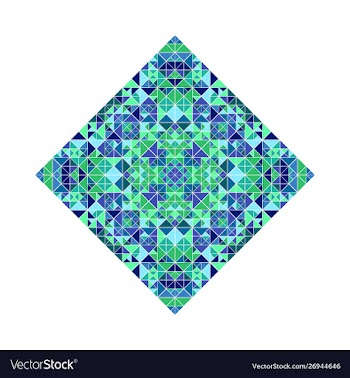 Colorful polygonal abstract geometrical vector image