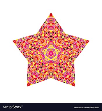 Colorful polygonal abstract triangle mosaic vector image