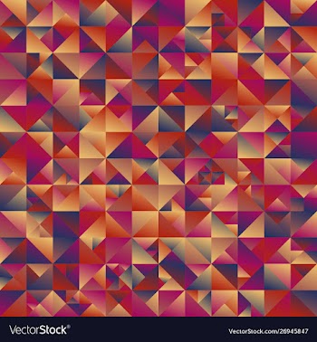 Colorful polygonal geometrical gradient triangle vector image