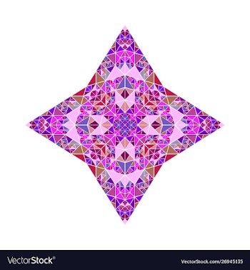 Colorful polygonal geometrical triangle mosaic vector image