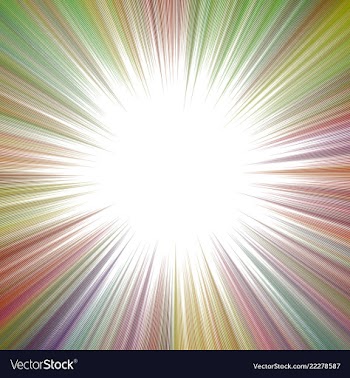 Colorful psychedelic abstract ray burst vector image