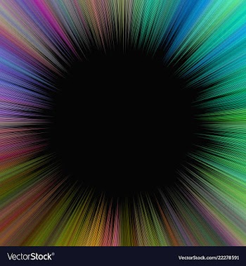 Colorful psychedelic abstract starburst vector image