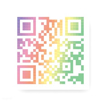 Colorful QR code illustration | Free stock vector - 554167