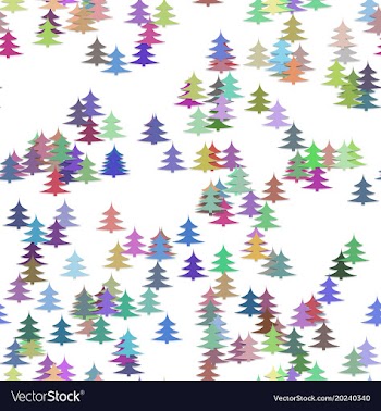 Colorful random christmas background decoration vector image