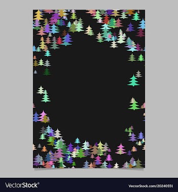 Colorful random christmas design stationery vector image