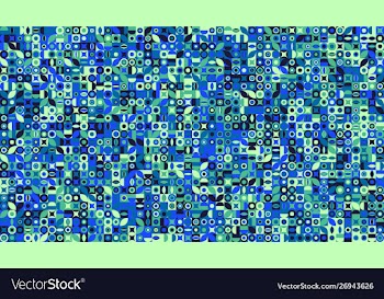 Colorful random curved shape pattern background vector image