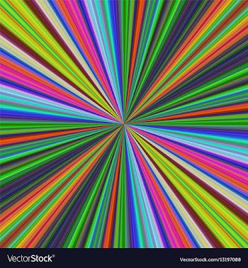 Colorful ray burst background design vector image