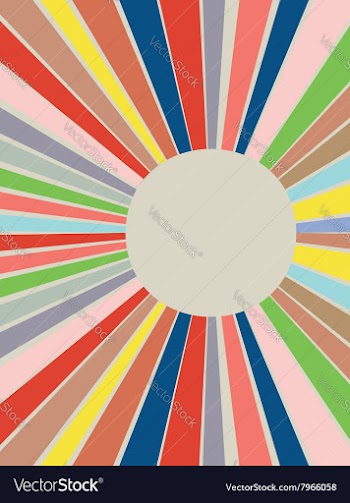 Colorful Rays Background vector image