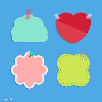 Colorful reminder notes vector set | Free stock vector - 524915