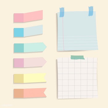 Colorful reminder notes vector set | Free stock vector - 524919