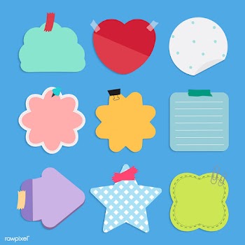 Colorful reminder notes vector set | Free stock vector - 524922