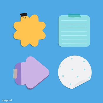 Colorful reminder notes vector set | Free stock vector - 524952