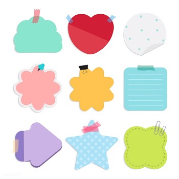 Colorful reminder notes vector set | Free stock vector - 524970