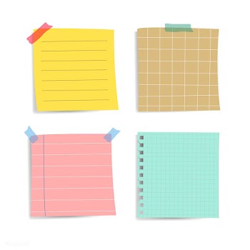Colorful reminder paper notes vector set | Free stock vector - 524886