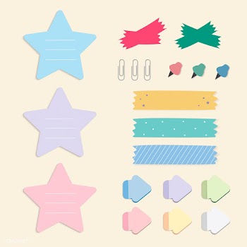 Colorful reminder paper notes vector set | Free stock vector - 524892