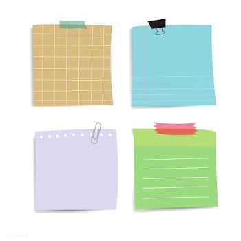 Colorful reminder paper notes vector set | Free stock vector - 524895