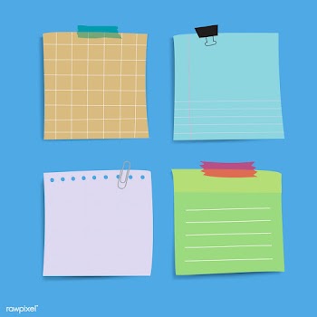 Colorful reminder paper notes vector set | Free stock vector - 524913