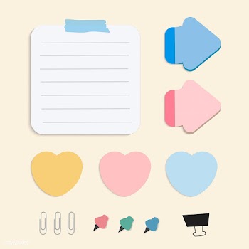 Colorful reminder paper notes vector set | Free stock vector - 524917